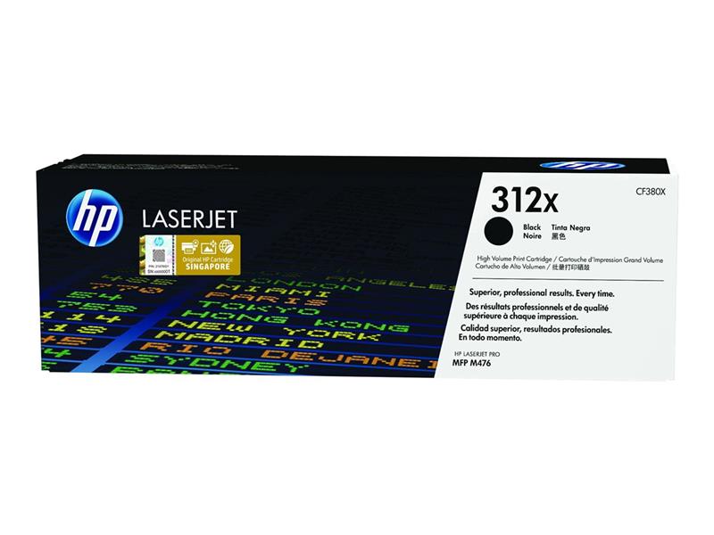 HP 312X Origineel Zwart 1 stuk(s)