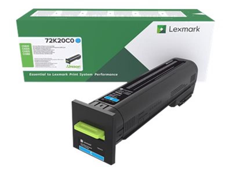 Lexmark 72K20C0 tonercartridge Origineel Cyaan 1 stuk(s)