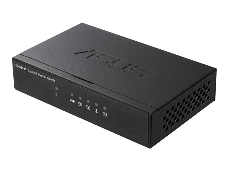 ASUS GX-U1051 Managed Gigabit Ethernet (10/100/1000) Zwart