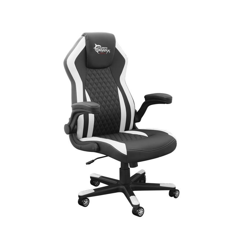 White Shark gaming stoel dervish zwart-wit