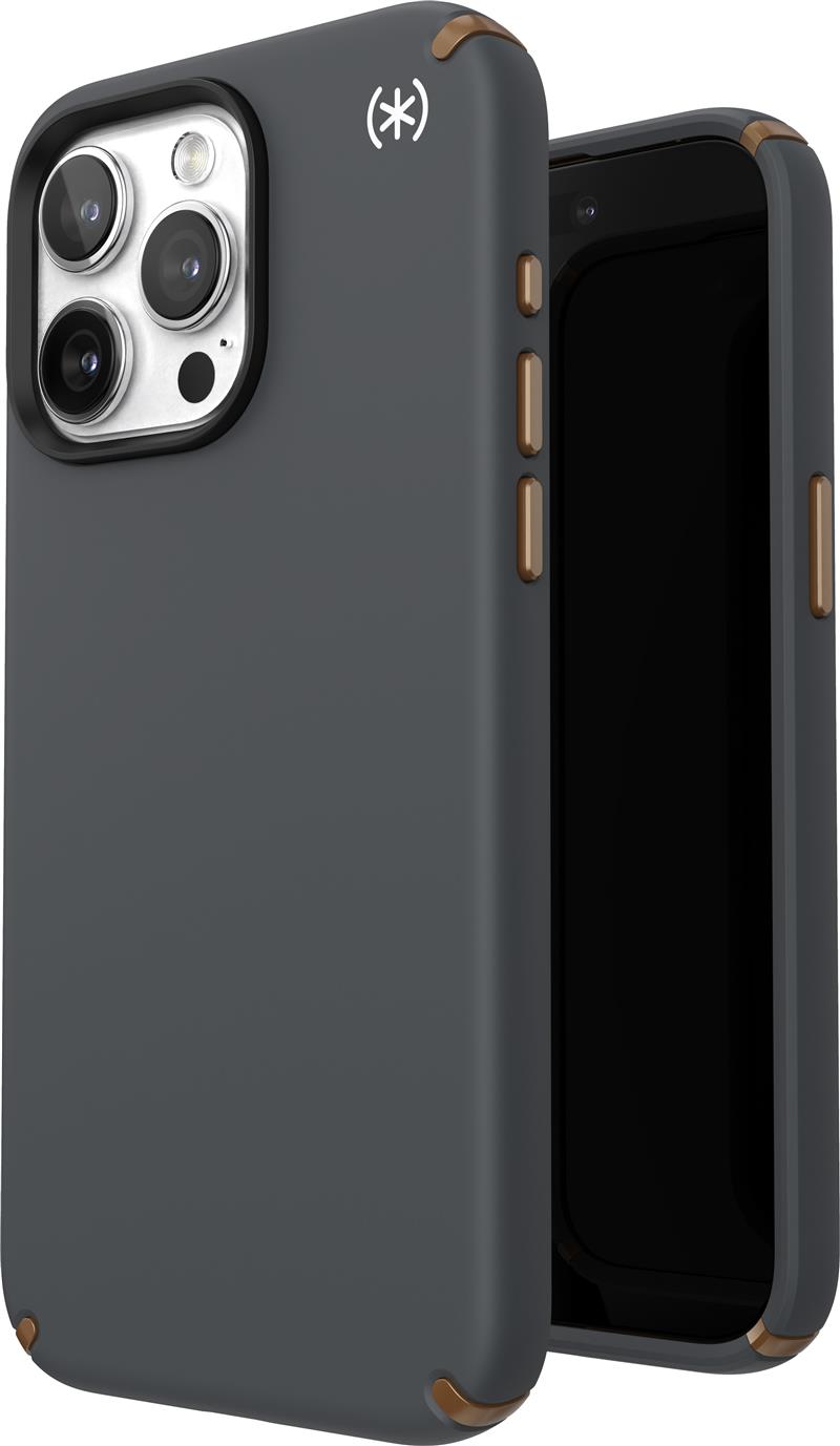 Speck Presidio2 Pro + MS Apple iPhone 15 Pro Max Charcoal Grey - with Microban