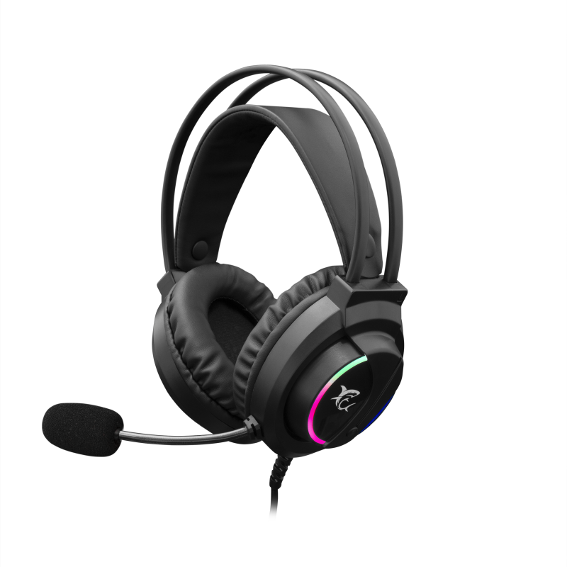 White Shark WOLF GH-2044 USB Gaming Headset voor PS4 en PC met RGB verlichting - Zwart