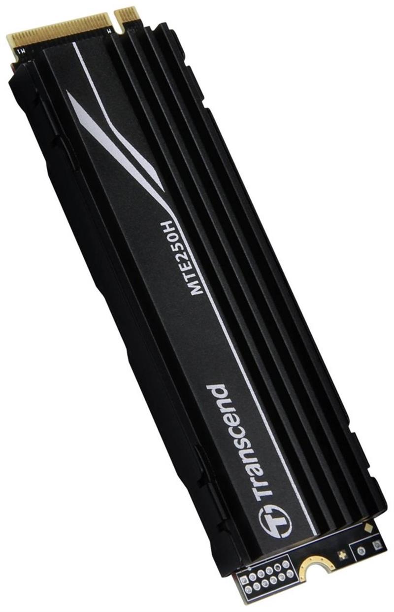 Transcend MTE250H SSD 1TB M 2 2280 PCIe Gen4x4 NVMe 3D TLC DRAM heatsink