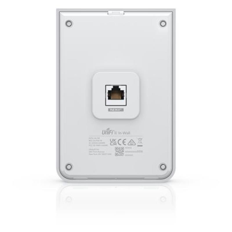 Ubiquiti Access-Point UniFi U6-IW In-Wall 802.11ax (ohne PoE-Adapter) Ohne/without PoE Adapter