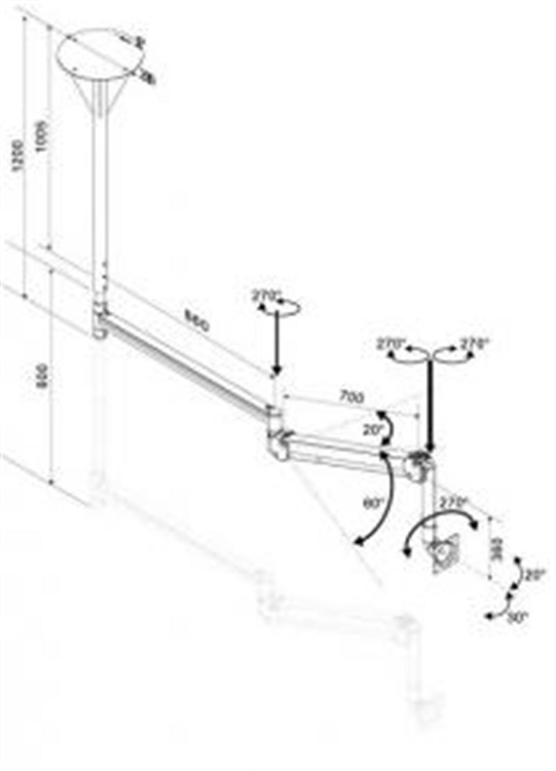 Neomounts medische plafondsteun