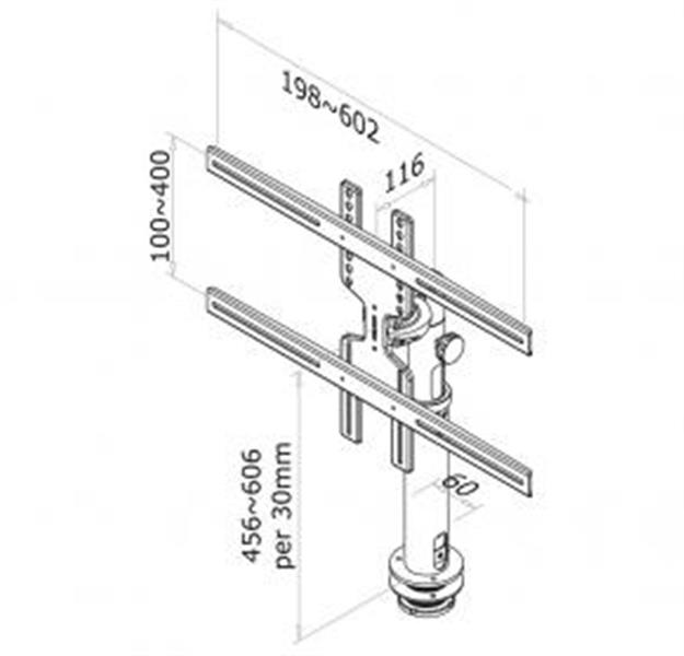 Newstar flatscreen bureausteun