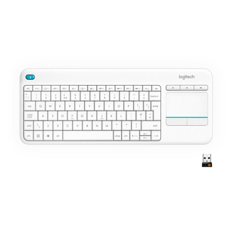 Logitech K400 Plus toetsenbord RF Draadloos QWERTY US International Wit