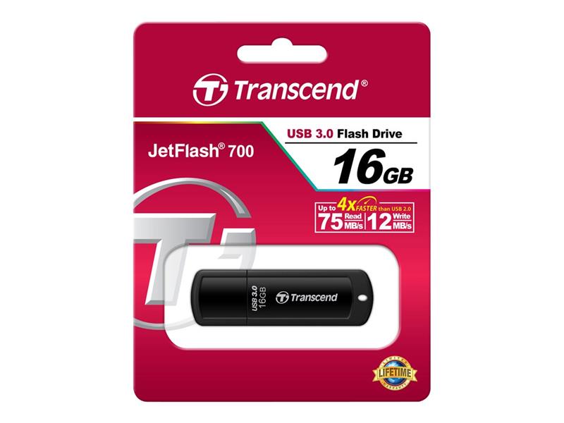Transcend JETFLASH 700 16GB USB3 0 MLC 18 70MB s Black