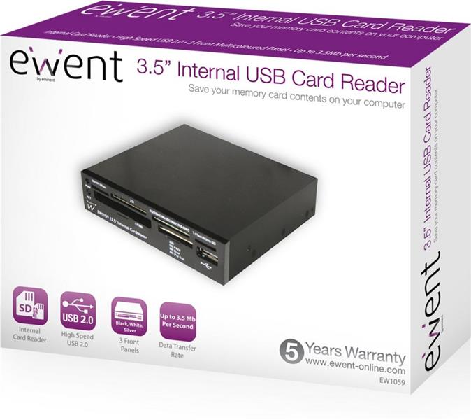 Eminent 3.5 Internal Cardreader geheugenkaartlezer USB 2.0