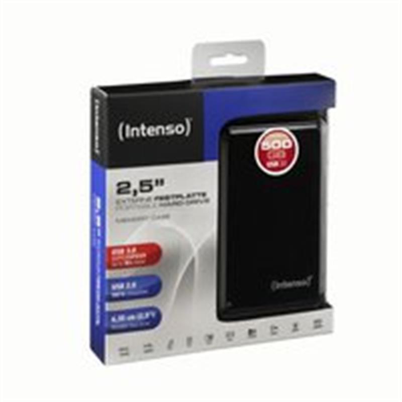 Intenso Memory Case 2.5 USB 3.0 externe harde schijf 500 GB Zwart