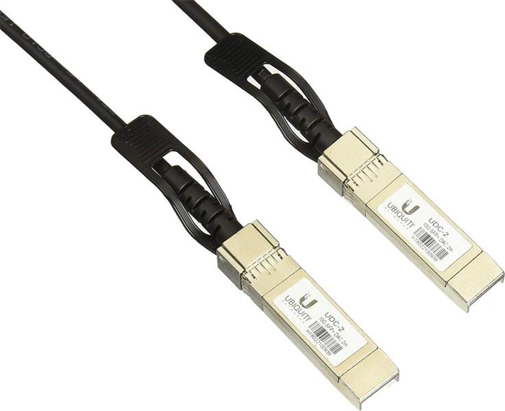 Ubiquiti Direct Attach Copper Cable SFP+ 10Gbps 2m UDC-2 UC-DAC-SFP+: SFP+, 10 Gbps