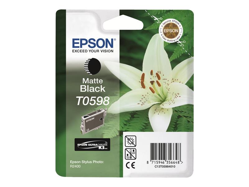 Epson Lily inktpatroon Matte Black T0598 Ultra Chrome K3