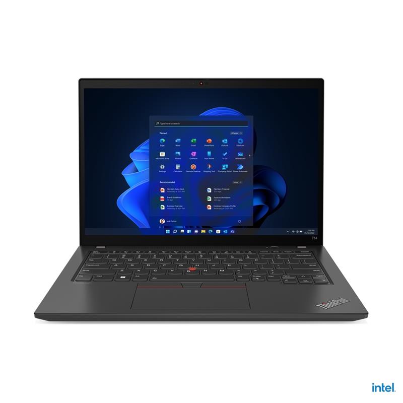 Lenovo ThinkPad T14 + 8GB i5-1235U Notebook 35,6 cm (14"") WUXGA Intel® Core™ i5 16 GB DDR4-SDRAM 256 GB SSD Wi-Fi 6E (802.11ax) Windows 11 Pro Zwart