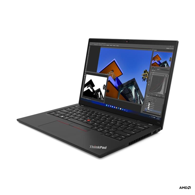 Lenovo ThinkPad T14 6850U Notebook 35,6 cm (14"") WUXGA AMD Ryzen™ 7 PRO 16 GB LPDDR5-SDRAM 512 GB SSD Wi-Fi 6E (802.11ax) Windows 11 Pro Zwart