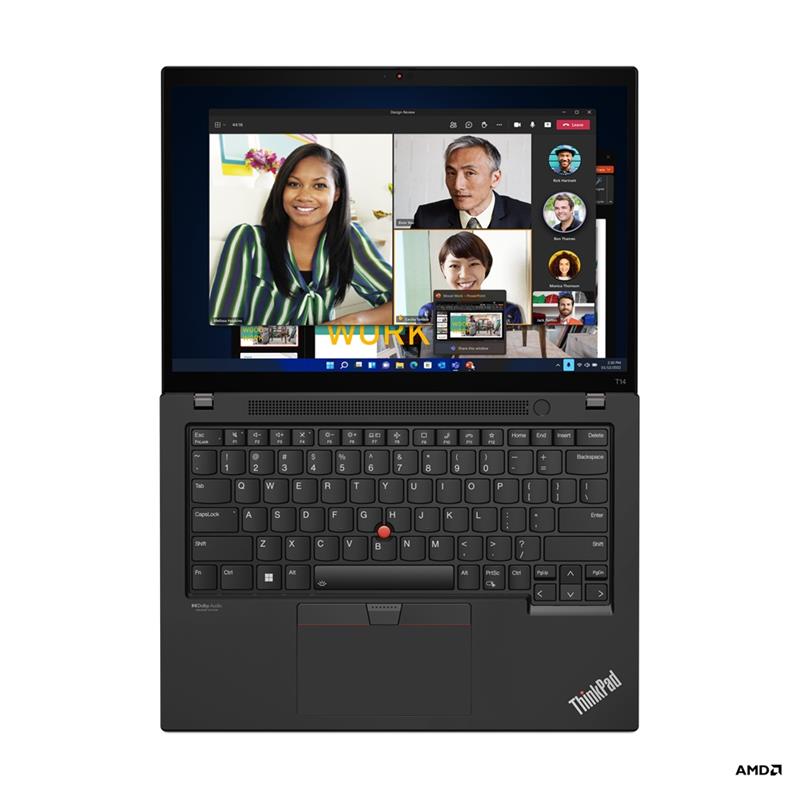 Lenovo ThinkPad T14 6650U Notebook 35,6 cm (14"") WUXGA AMD Ryzen™ 5 PRO 8 GB LPDDR5-SDRAM 256 GB SSD Wi-Fi 6E (802.11ax) Windows 11 Pro Zwart