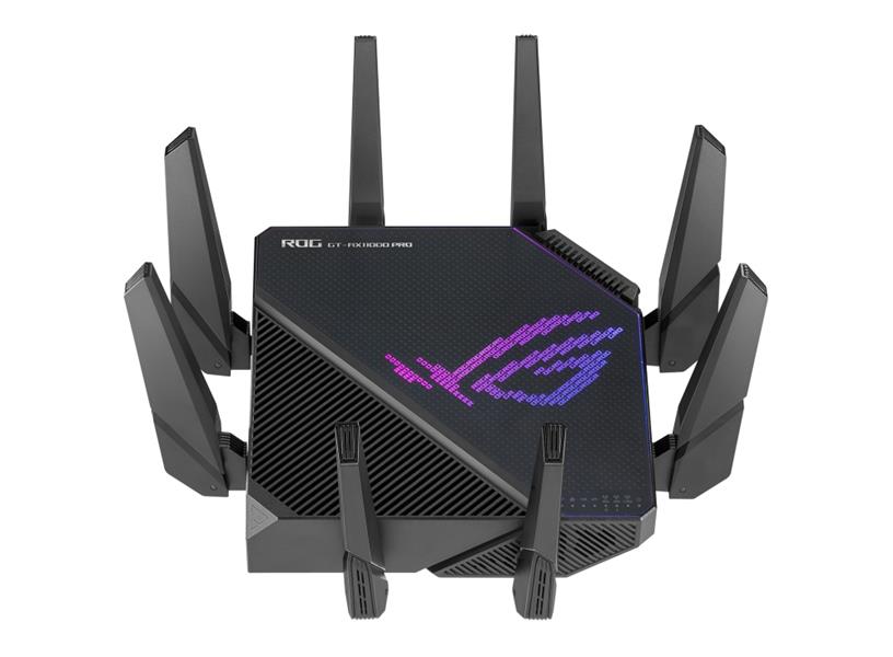 ASUS ROG Rapture GT-AX11000 Pro draadloze router Gigabit Ethernet Tri-band (2.4 GHz / 5 GHz / 5 GHz) Zwart