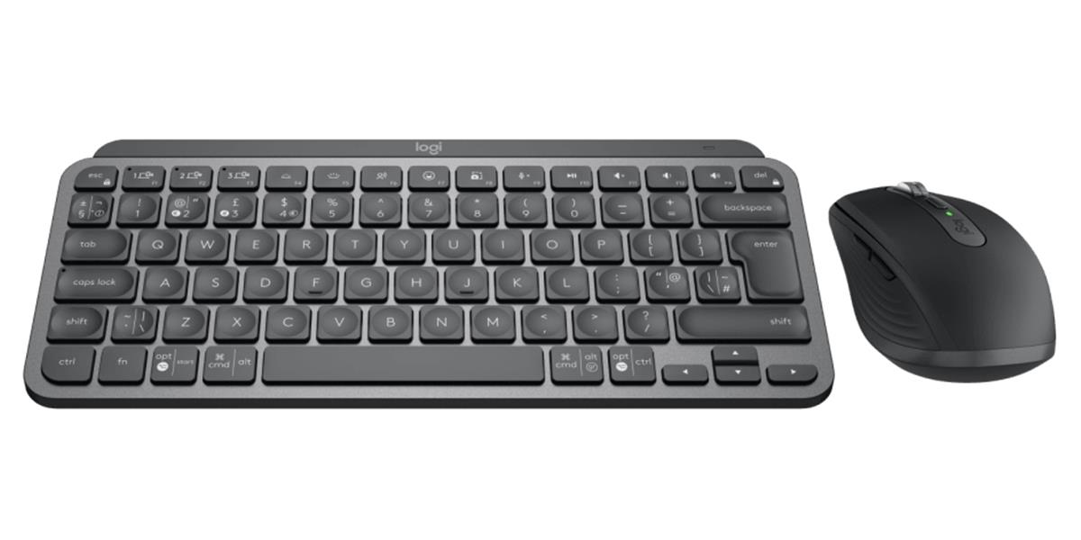 Logitech MX Keys Mini Combo for Business toetsenbord RF-draadloos + Bluetooth QWERTY Brits Engels Inclusief muis Grafiet