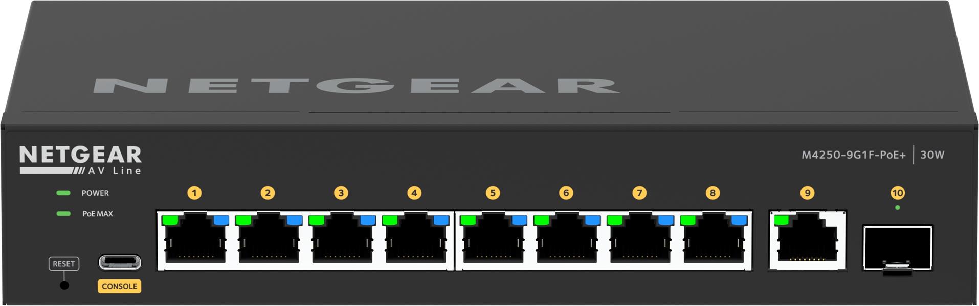 NETGEAR GSM4210PD-100EUS netwerk-switch Managed L2/L3 Gigabit Ethernet (10/100/1000) Power over Ethernet (PoE) Zwart