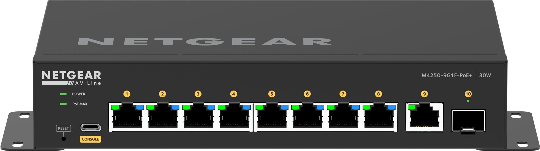 NETGEAR 10PT M4250-9G1F-POE Switch