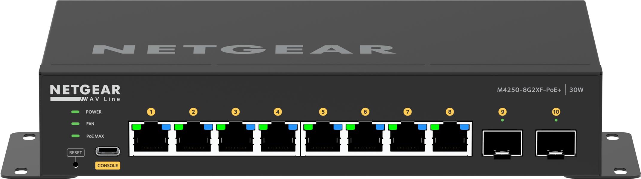 NETGEAR GSM4210PX-100EUS netwerk-switch Managed L2/L3 Gigabit Ethernet (10/100/1000) Power over Ethernet (PoE) Zwart