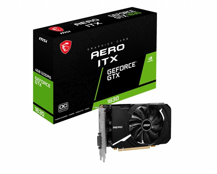 MSI GeForce GTX 1630 AERO ITX 4G OC NVIDIA 4 GB GDDR6