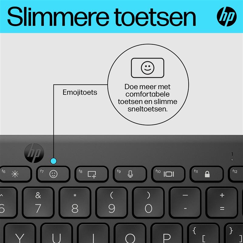 HP 350 Compact Multi-Device Bluetooth Keyboard