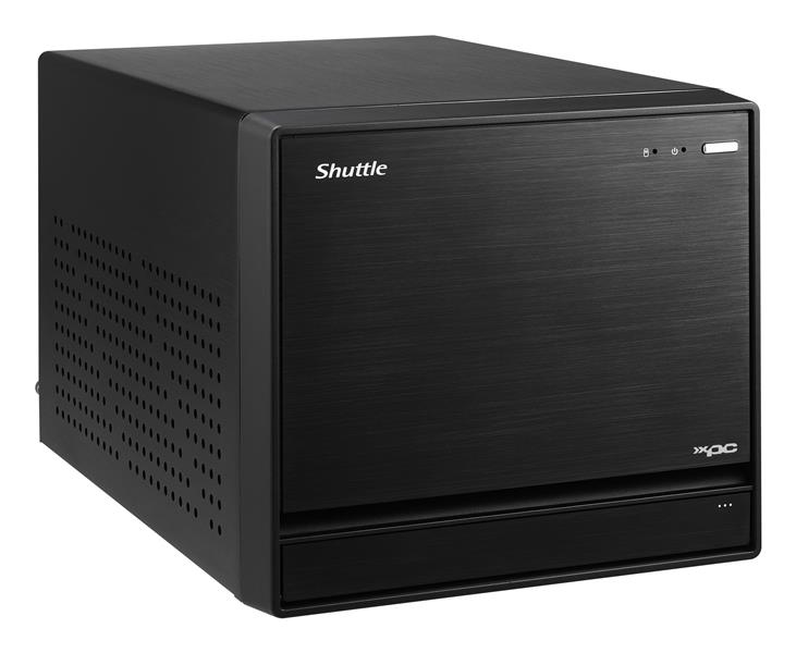 Shuttle XPC cube Barebone SH570R8 - S1200, Intel H570, 1x PCIe X16, 1x PCIe X4, 2x LAN,1x HDMI, 2x DP, 4x 3.5"" HDD bays