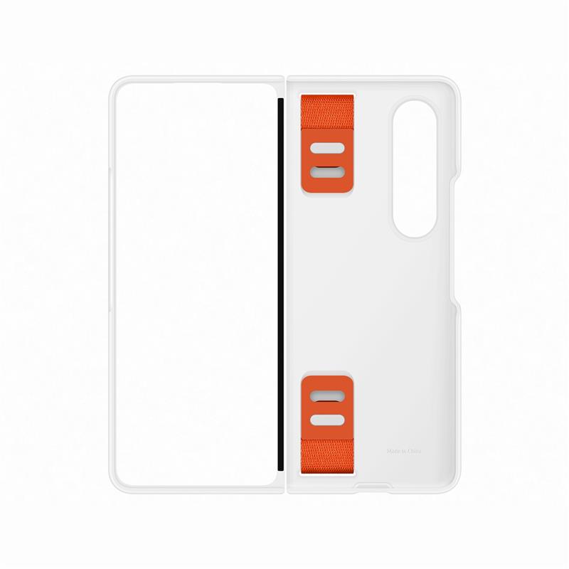  Samsung Silicone Cover with Strap Galaxy Z Fold4 White