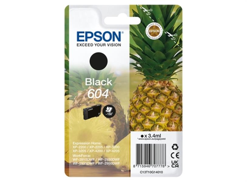 Epson 604 inktcartridge 1 stuk(s) Origineel Normaal rendement Zwart