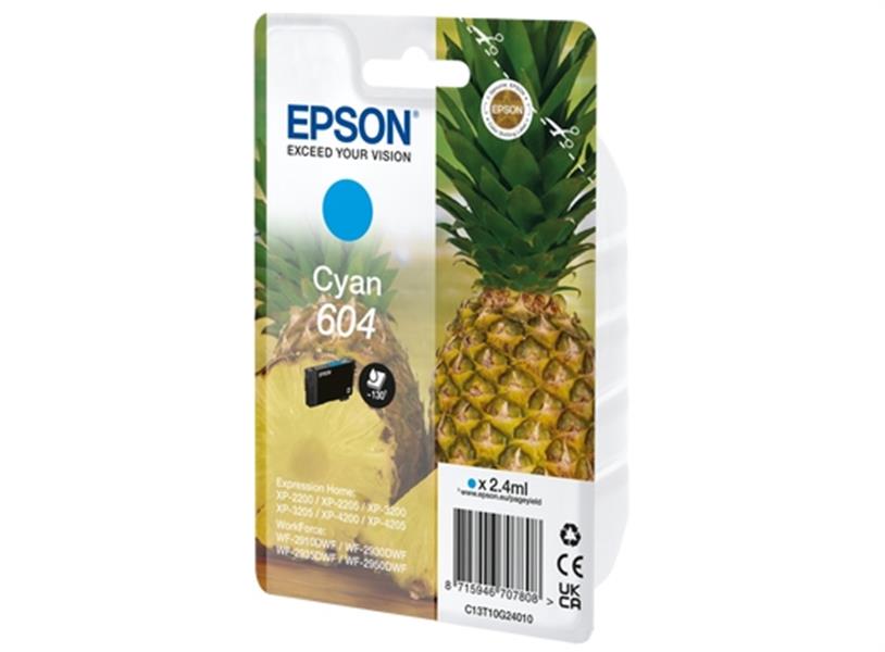Epson 604 inktcartridge 1 stuk(s) Origineel Normaal rendement Cyaan