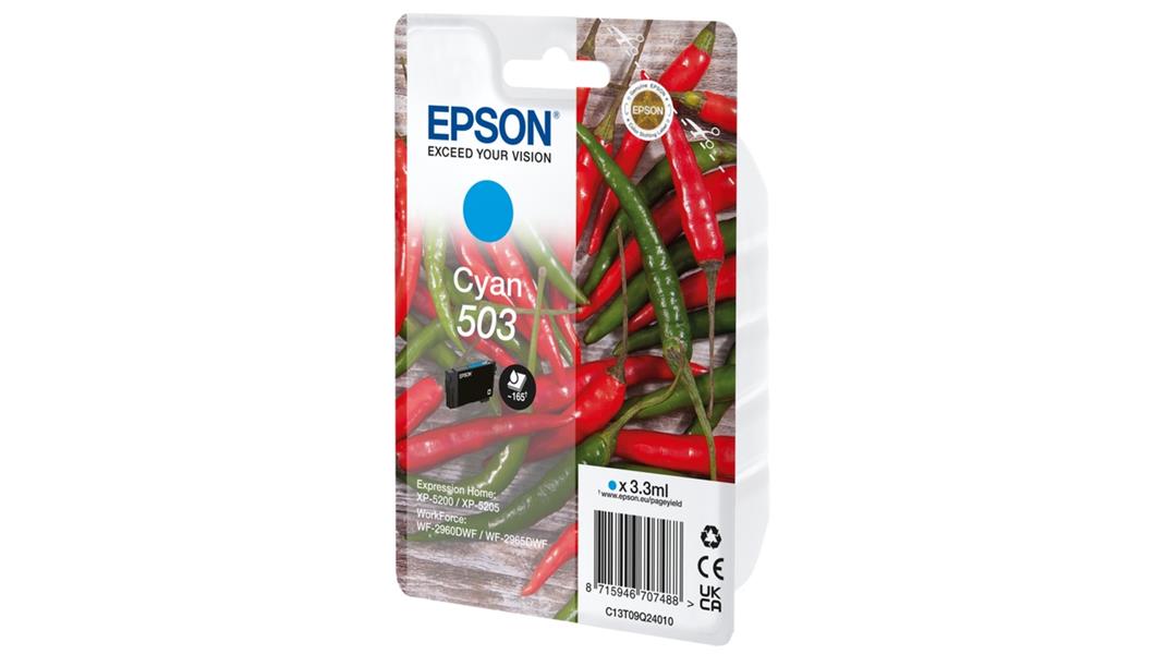 Epson 503 inktcartridge 1 stuk(s) Origineel Normaal rendement Blauw