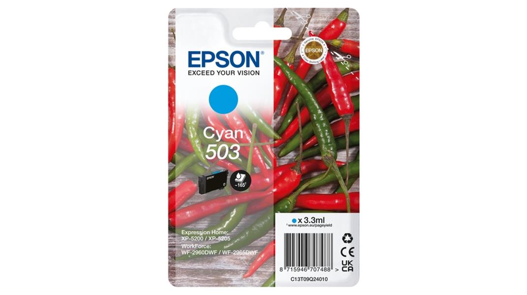 Epson 503 inktcartridge 1 stuk(s) Origineel Normaal rendement Blauw