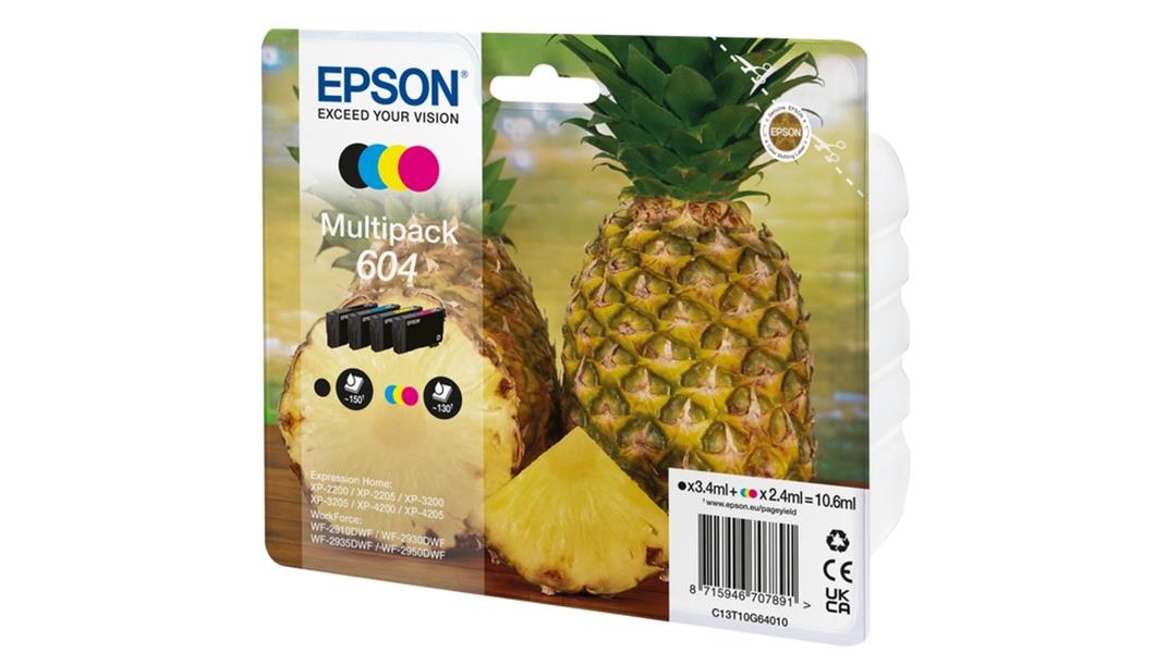 Epson 604 inktcartridge 4 stuk(s) Compatibel Normaal rendement Zwart, Cyaan, Magenta, Geel