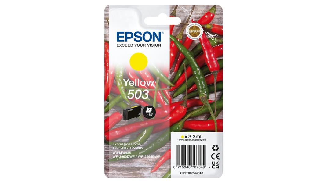 Epson 503 inktcartridge 1 stuk(s) Origineel Normaal rendement Geel