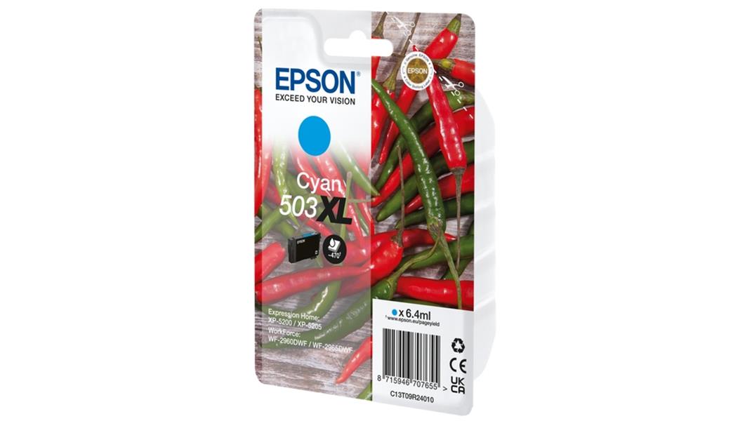 Epson 503XL inktcartridge 1 stuk(s) Origineel Hoog (XL) rendement Cyaan