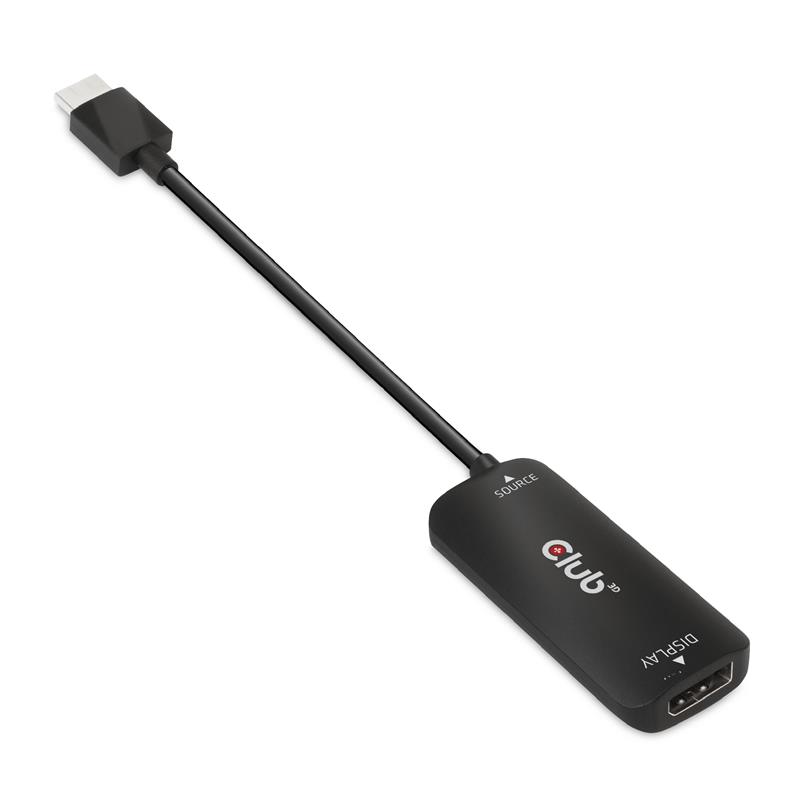 CLUB3D HDMI + Micro USB to DisplayPort™ 4K120Hz or 8K30Hz M/F Active Adapter