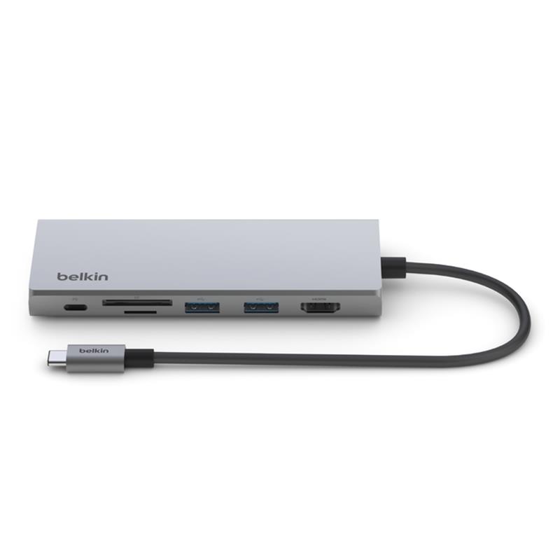 Belkin INC009BTSGY interface hub USB Type-C 10000 Mbit/s Zilver