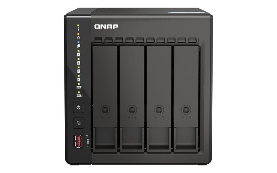 QNAP TS-453E NAS Tower Ethernet LAN Zwart J6412