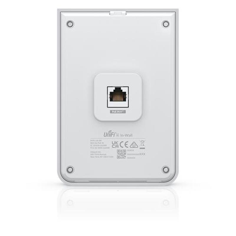 Ubiquiti Access-Point UniFi U6-IW In-Wall 802.11ax (ohne PoE-Adapter) Ohne/without PoE Adapter