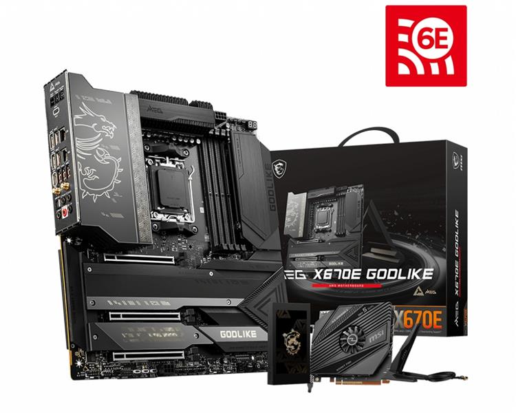 MSI MEG X670E GODLIKE moederbord AMD X670 Socket AM5 Verlengd ATX