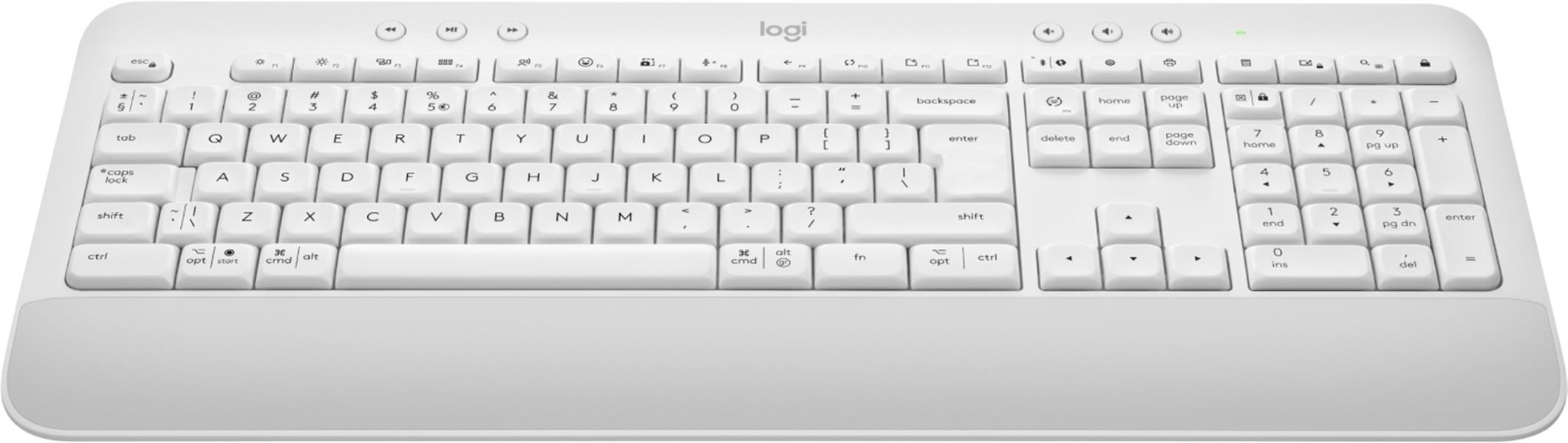 Logitech Signature K650 toetsenbord RF-draadloos + Bluetooth QWERTZ Hongaars Wit