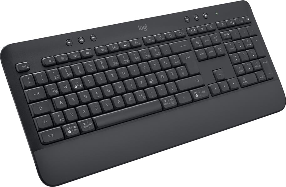 Logitech Signature K650 toetsenbord RF-draadloos + Bluetooth QWERTZ Duits Grafiet