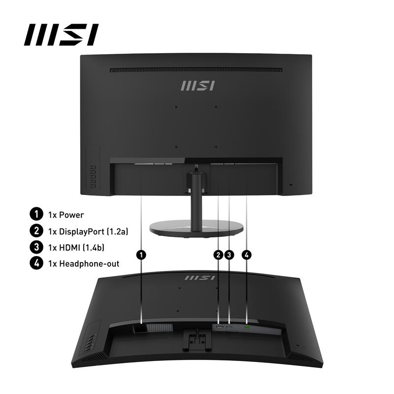 MSI Pro MP271CA 68,6 cm (27"") 1920 x 1080 Pixels Full HD LED Zwart