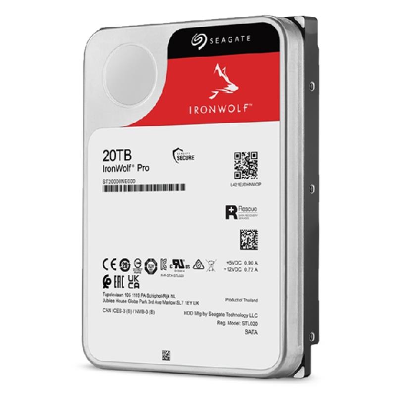 Seagate IronWolf Pro ST20000NT001 interne harde schijf 3.5"" 20 TB