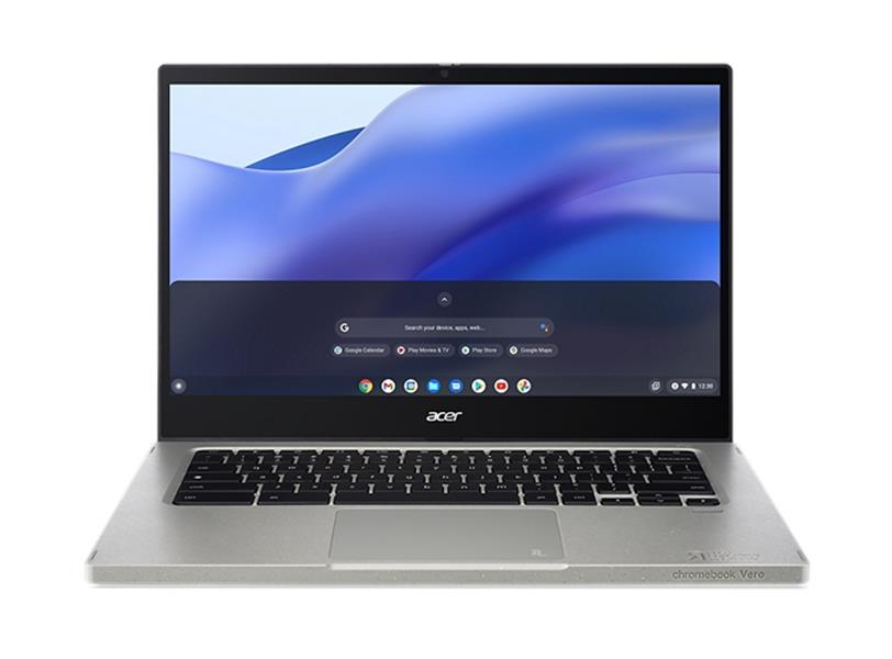 Acer Chromebook Vero 514 CBV514-1H-32T8 i3-1215U 35,6 cm (14"") Full HD Intel® Core™ i3 8 GB LPDDR4x-SDRAM 128 GB SSD Wi-Fi 6E (802.11ax) ChromeOS Gri