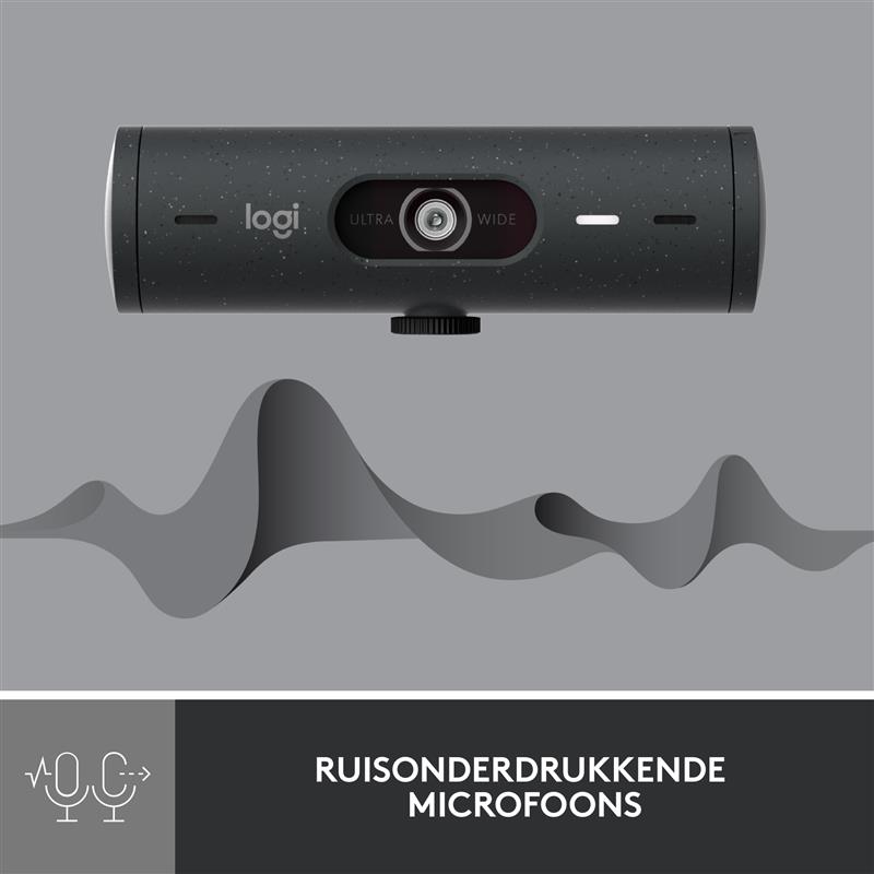Logitech Brio 500 webcam 4 MP 1920 x 1080 Pixels USB-C Grafiet