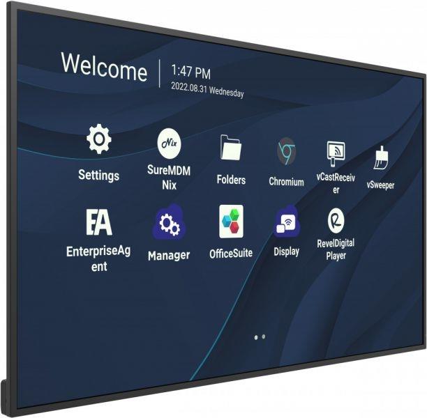 Viewsonic CDE4330 interactive whiteboards & accessories 109,2 cm (43"") 3840 x 2160 Pixels Touchscreen Zwart USB