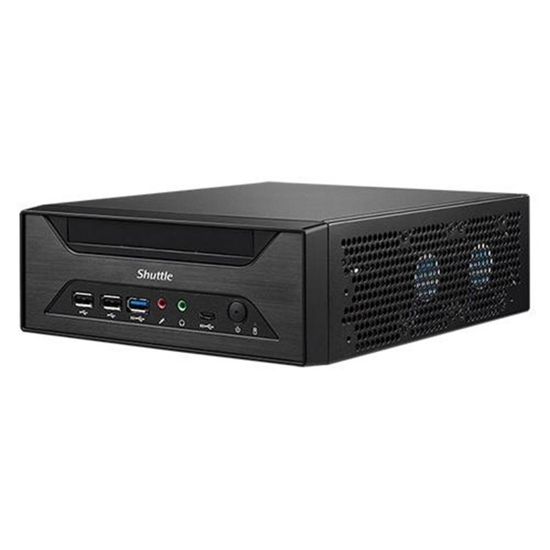 Shuttle XPC slim Barebone XH610 - S1700, Intel H610, 1xDP, 1xHDMI, 1x VGA, 2x COM (RS232), 2x LAN (2.5G and 1G), 1x slim 5.25"", 2x 3.5"", 2x M.2, 24/