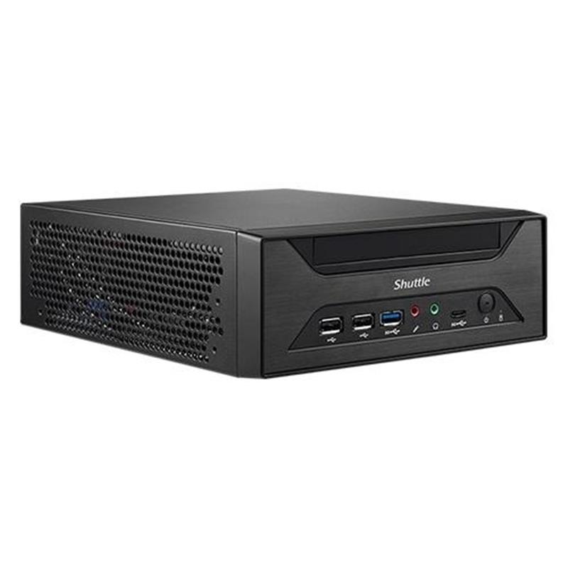 Shuttle XPC slim Barebone XH610 - S1700, Intel H610, 1xDP, 1xHDMI, 1x VGA, 2x COM (RS232), 2x LAN (2.5G and 1G), 1x slim 5.25"", 2x 3.5"", 2x M.2, 24/