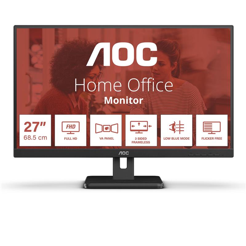 AOC 27E3UM computer monitor 68,6 cm (27"") 1920 x 1080 Pixels Full HD Zwart